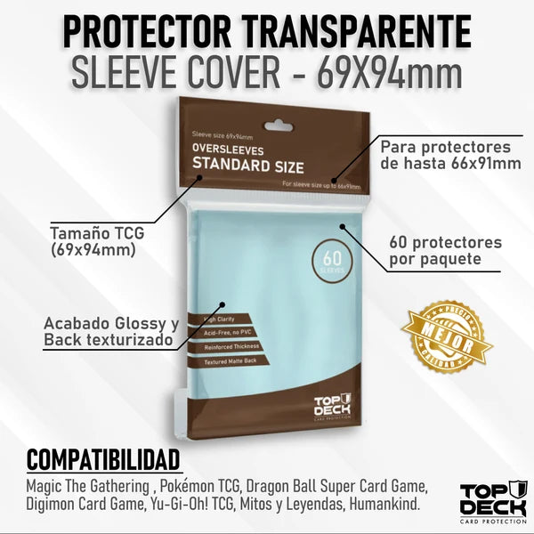 Cubre Protectores TOPDECK Standard 69x94mm