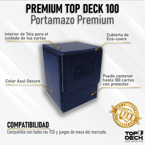 Portamazo Cuero Azul (100 Cartas)