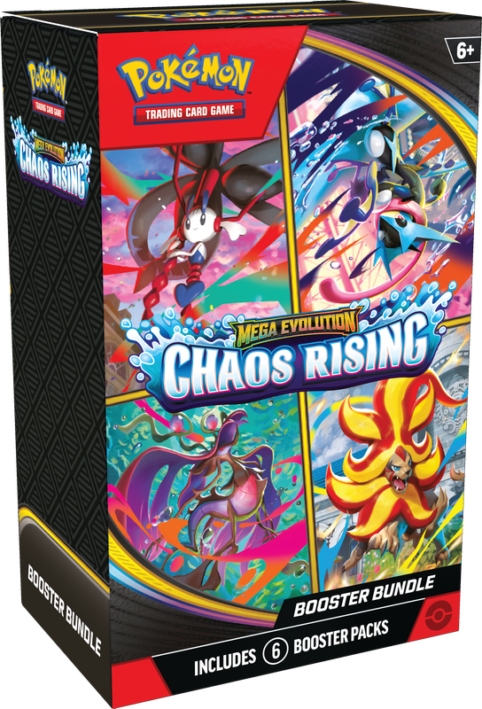PREVENTA POKEMON TCG MEGA EVOLUTION - CHAOS RISING - BOOSTER BUNDLE ENGLISH