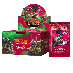 PREVENTA Riftbound TCG: Set 4- Vendetta- Booster Display (24 Packs)