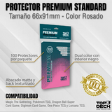 Protectores Premium TOPDECK Standard 66x91mm color Rosa